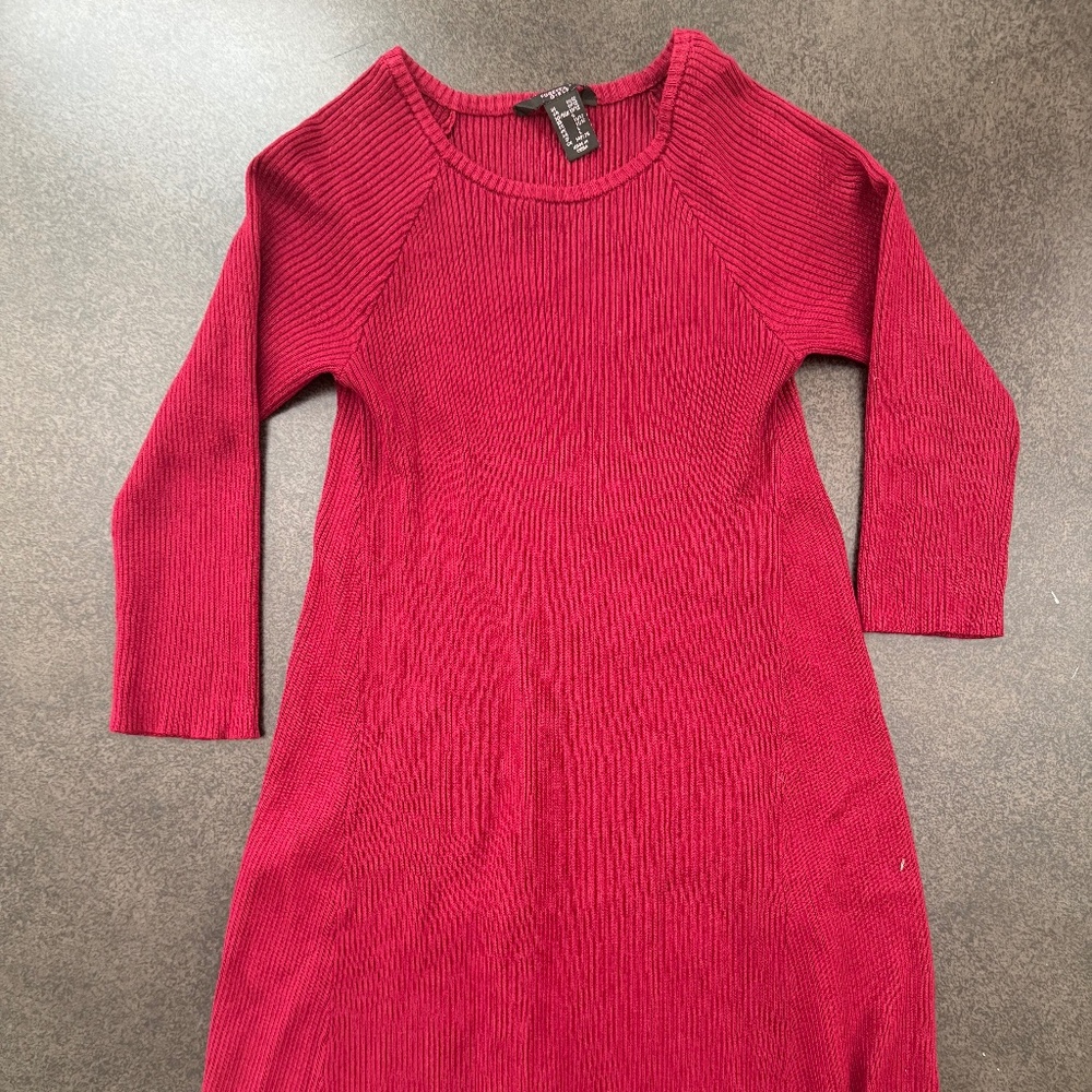Forever 21 Girls Ribbed Red Sweater dress - Girls 11/12